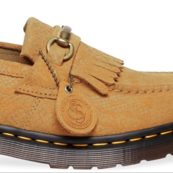 Dr. Martens ADRIAN SNAFFLE REPELLO EMBOSS SUEDE KILTIE LOAFERS MSRP$185 main image 7
